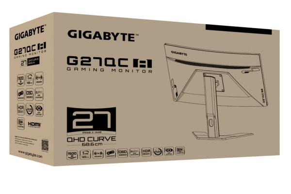 ギガバイト G27QCゲームモニターパッケージングボックス